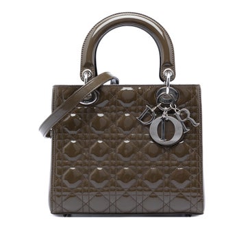 Patent Leather Medium Patent Cannage Lady Dior