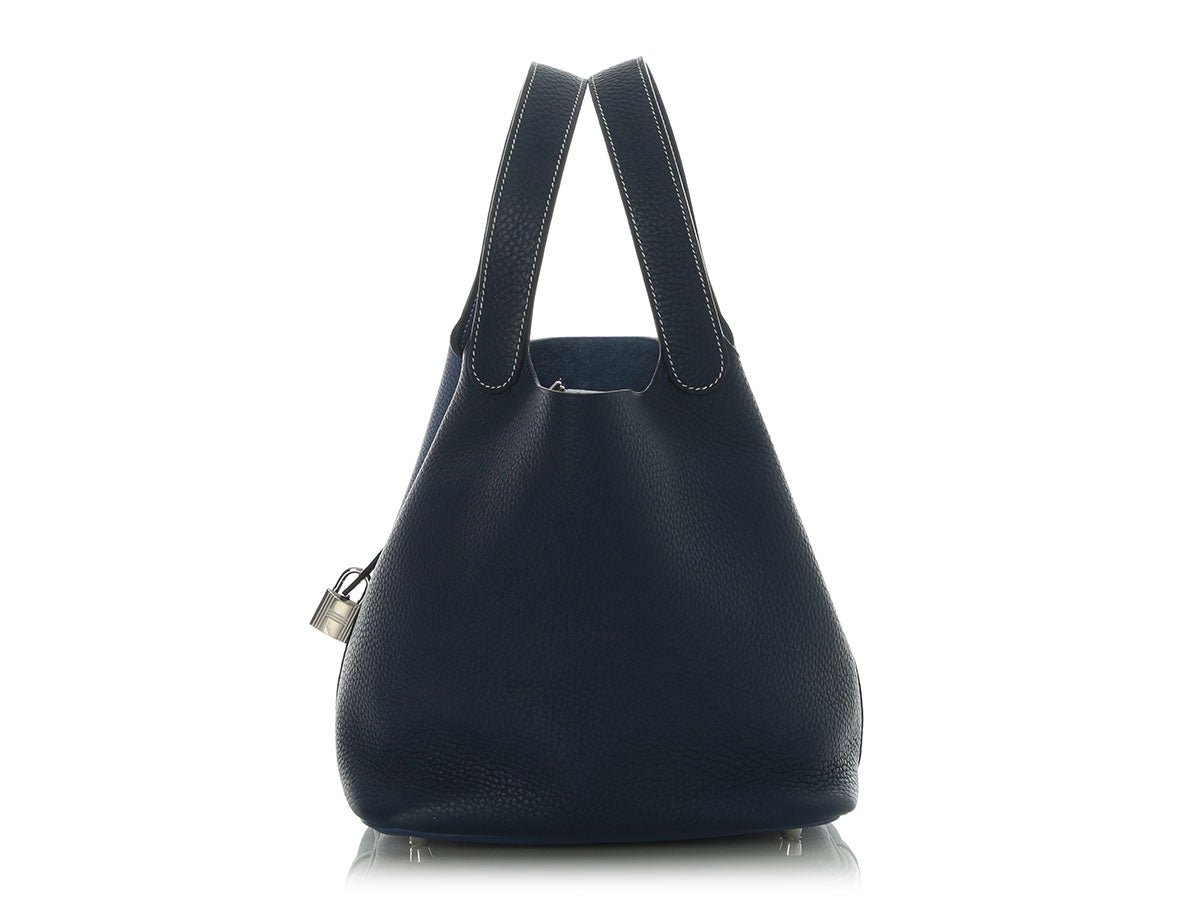 Hermes Hermès Bleu Brighton and Bleu Saphir Clémence Picotin 22