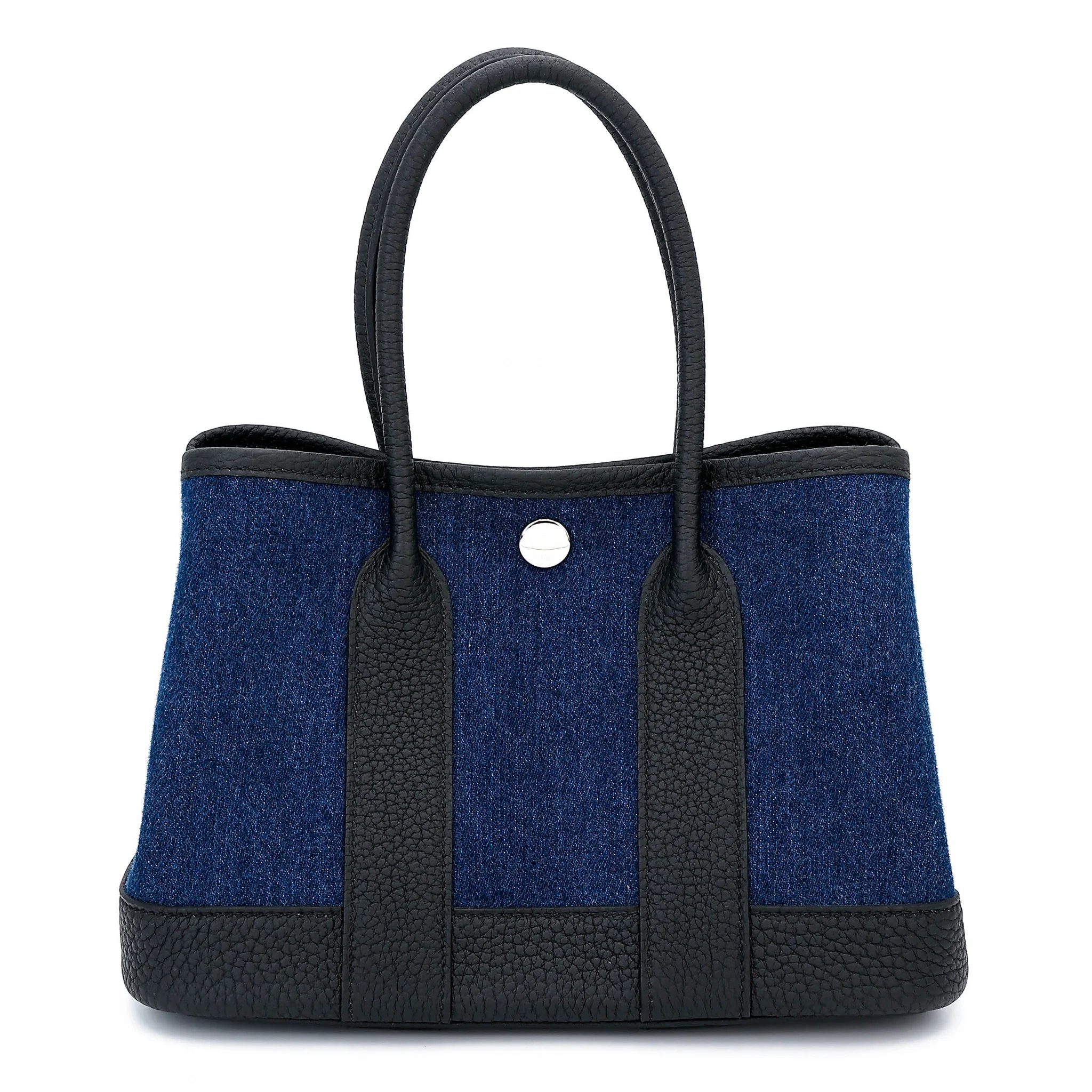 Brand New ( Rank N ) HERMÈS Neo Garden Party 23 Denim Noir (89) Negonda Denim Palladium hardware K (2025)