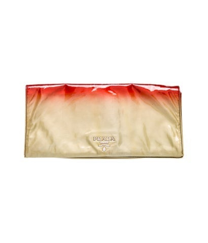 Prada Vernice Leather Clutch
