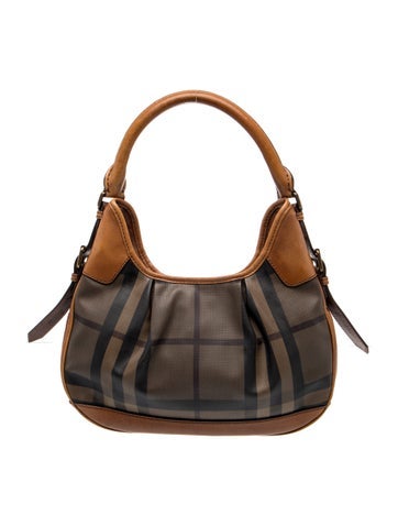 Burberry Smoked Check Brooklyn Hobo
