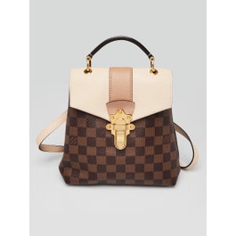 Louis Vuitton Creme Damier Canvas Clapton Backpack Bag