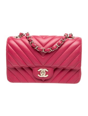 Classic Chevron Rectangular Mini Flap Bag