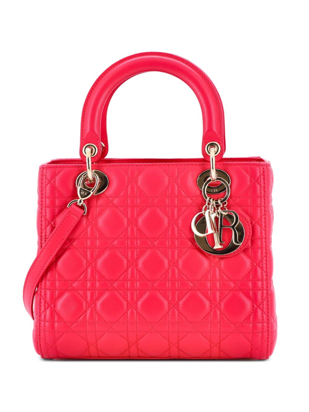 Lady Dior Bag Cannage Quilt Lambskin Medium satchel