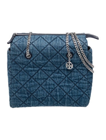 Denim Top Handle Bag