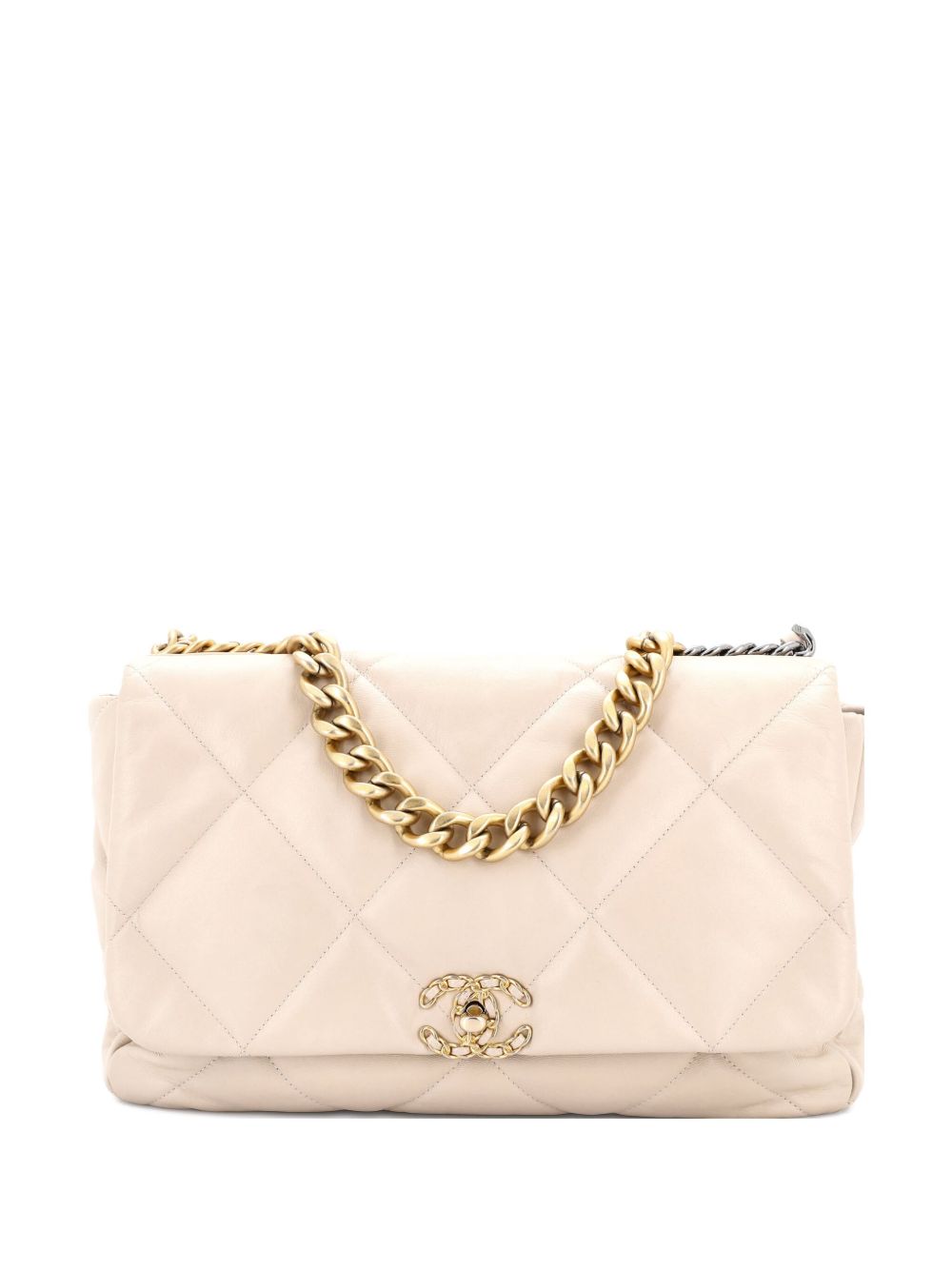 19 Flap Bag Quilted Leather Maxi crossbody bag