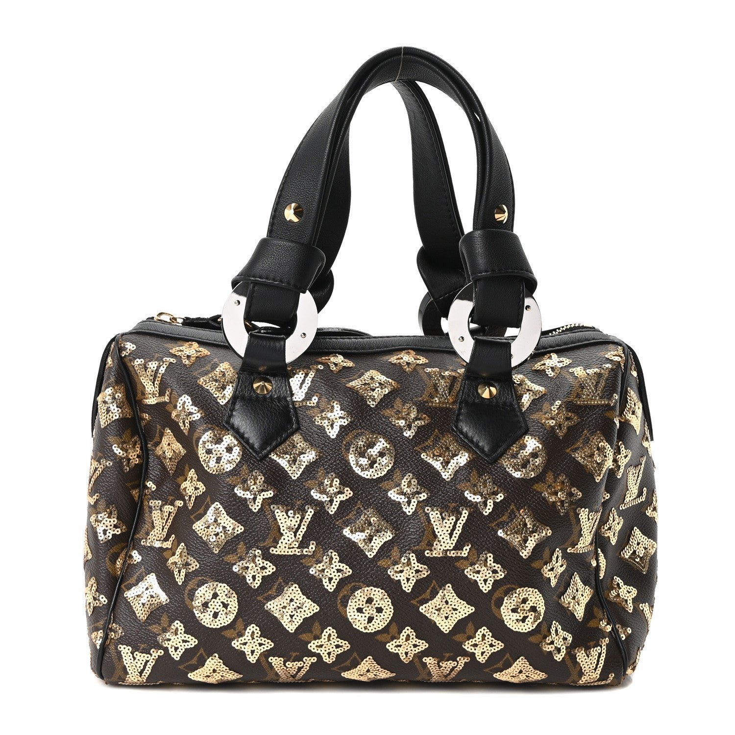 Louis Vuitton Monogram Sequins Eclipse Speedy 28 Gold