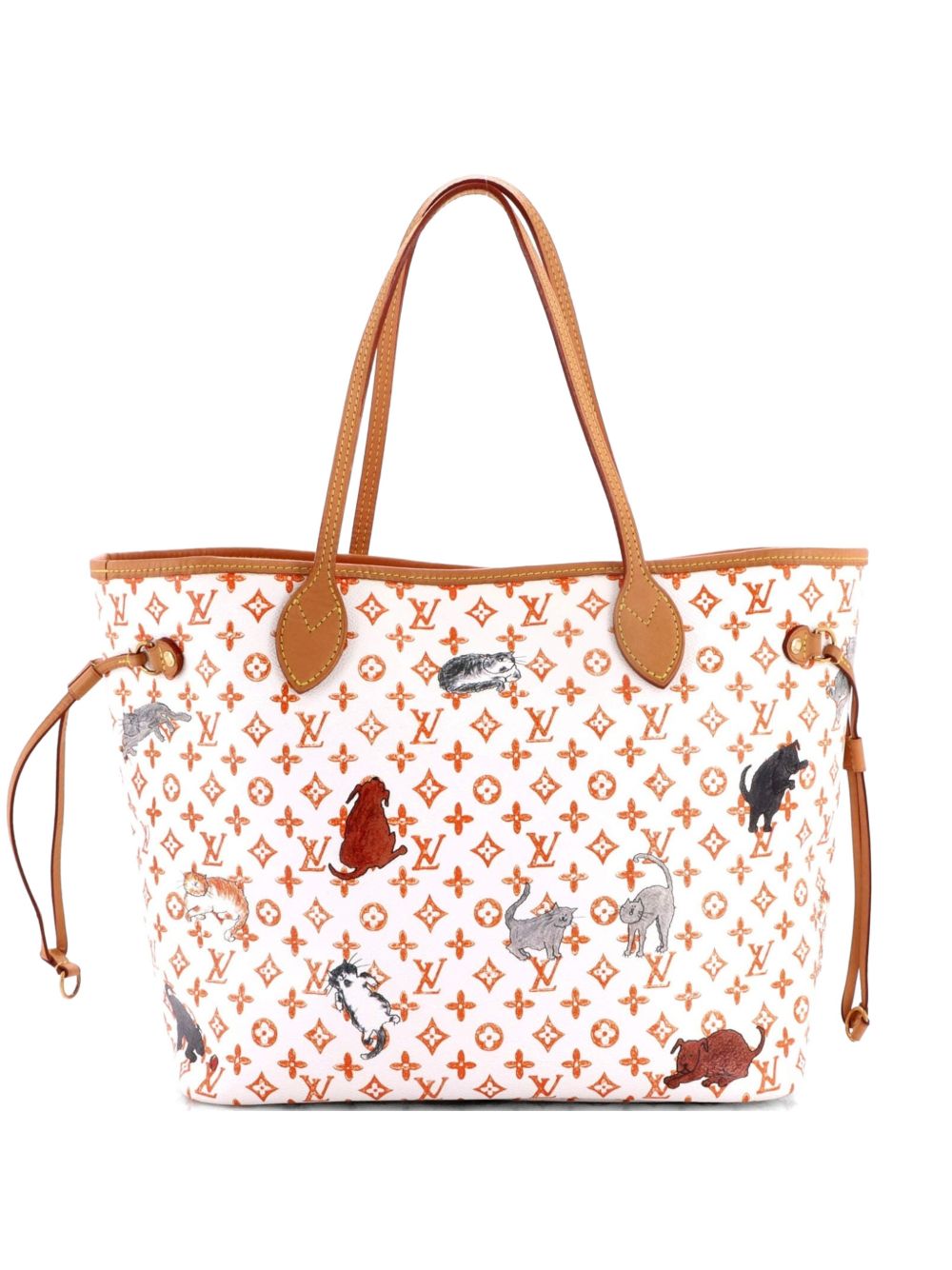 Neverfull NM Limited Edition Grace Coddington Catogram Canvas MM tote bag