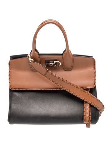 Salvatore Ferragamo Leather Top Handle Bag