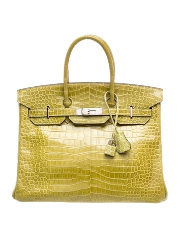 Shiny Porosus Crocodile Birkin 35
