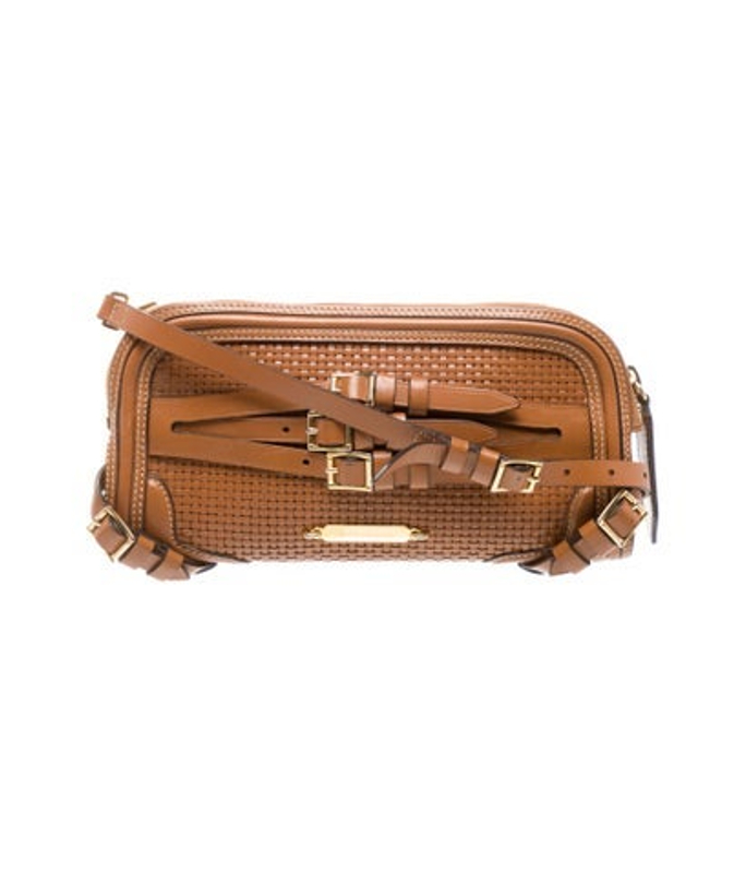 Burberry Leather Bridle Belted Clutch