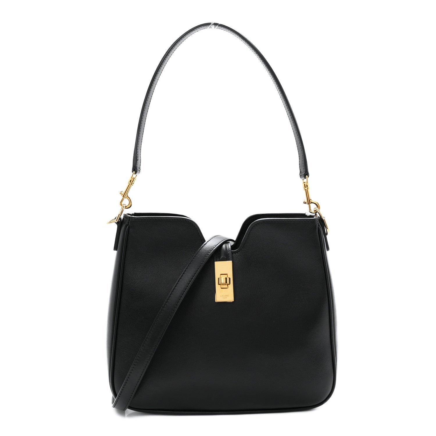 Celine Smooth Calfskin Small Camille 16 Soft Bag Black