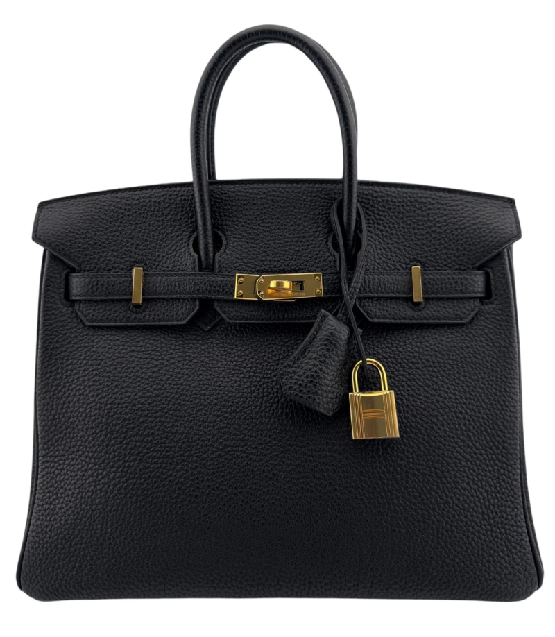 Hermes Black Togo Birkin 25 Gold Hardware, 2017