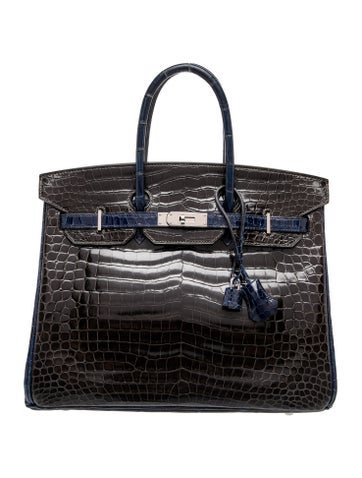 Special Order Shiny Porosus Crocodile Birkin 35