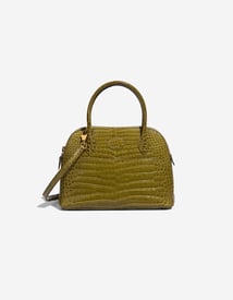 Hermes Bolide 27 Porosus Crocodile Vert Anis