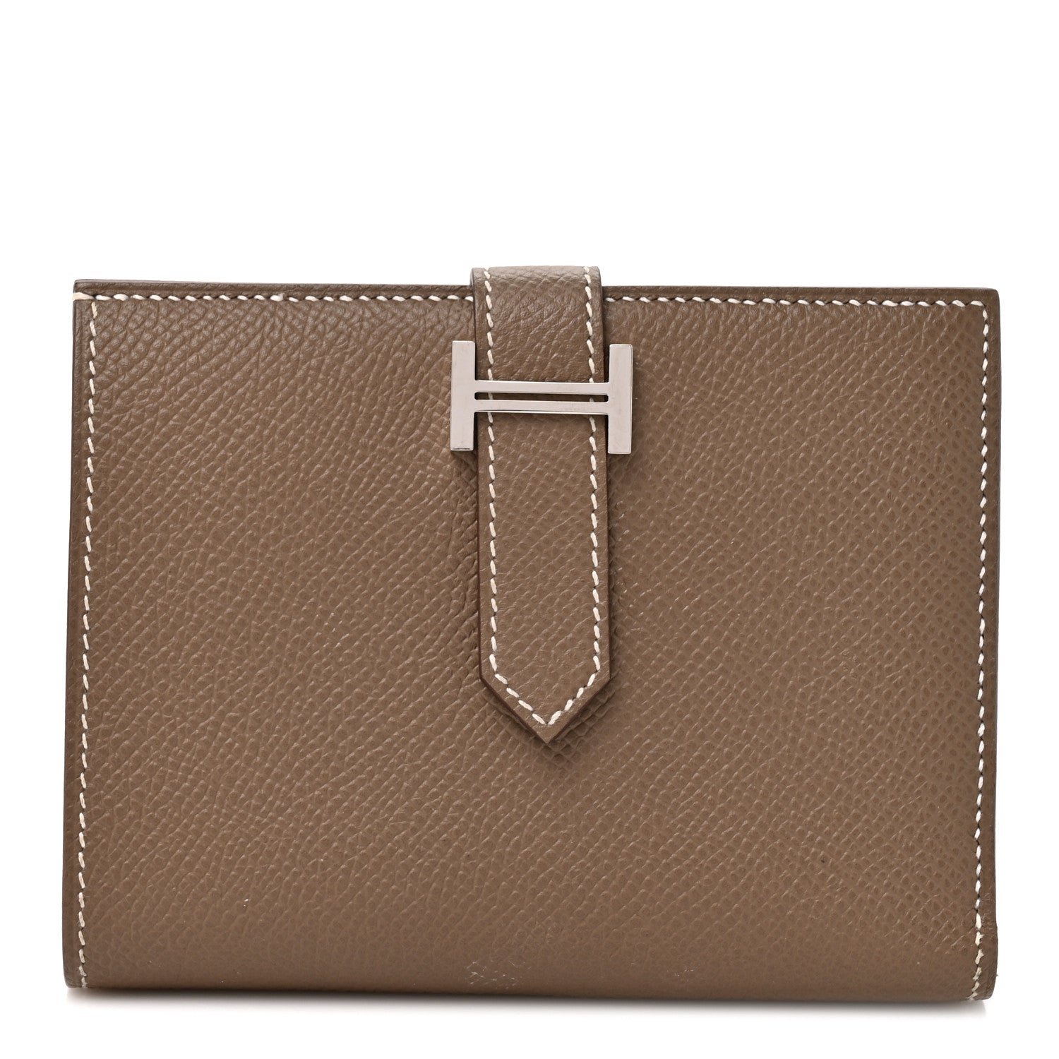 Hermes Epsom Bearn Compact Wallet Etoupe