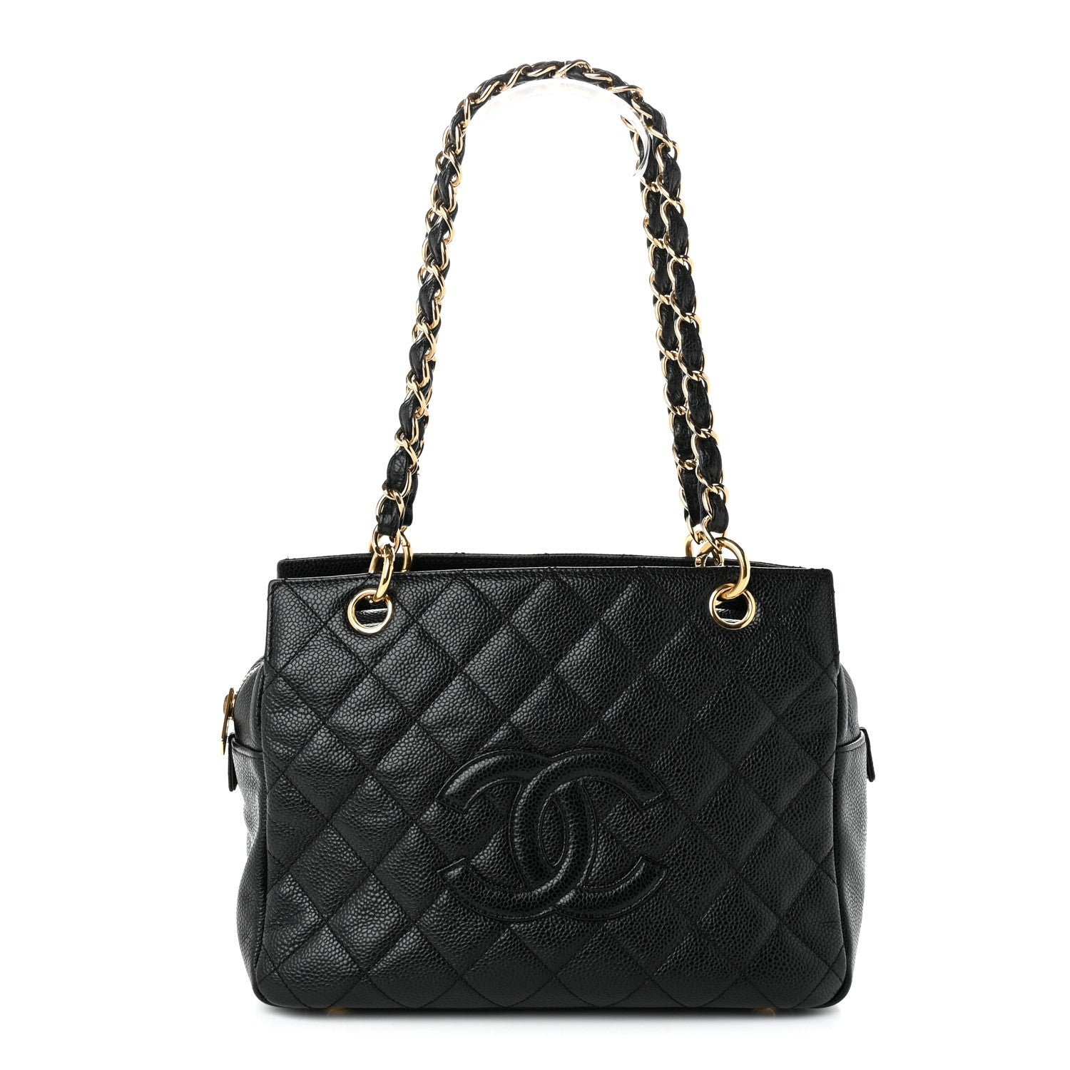 Chanel Caviar Quilted Petit Timeless Tote PTT Black
