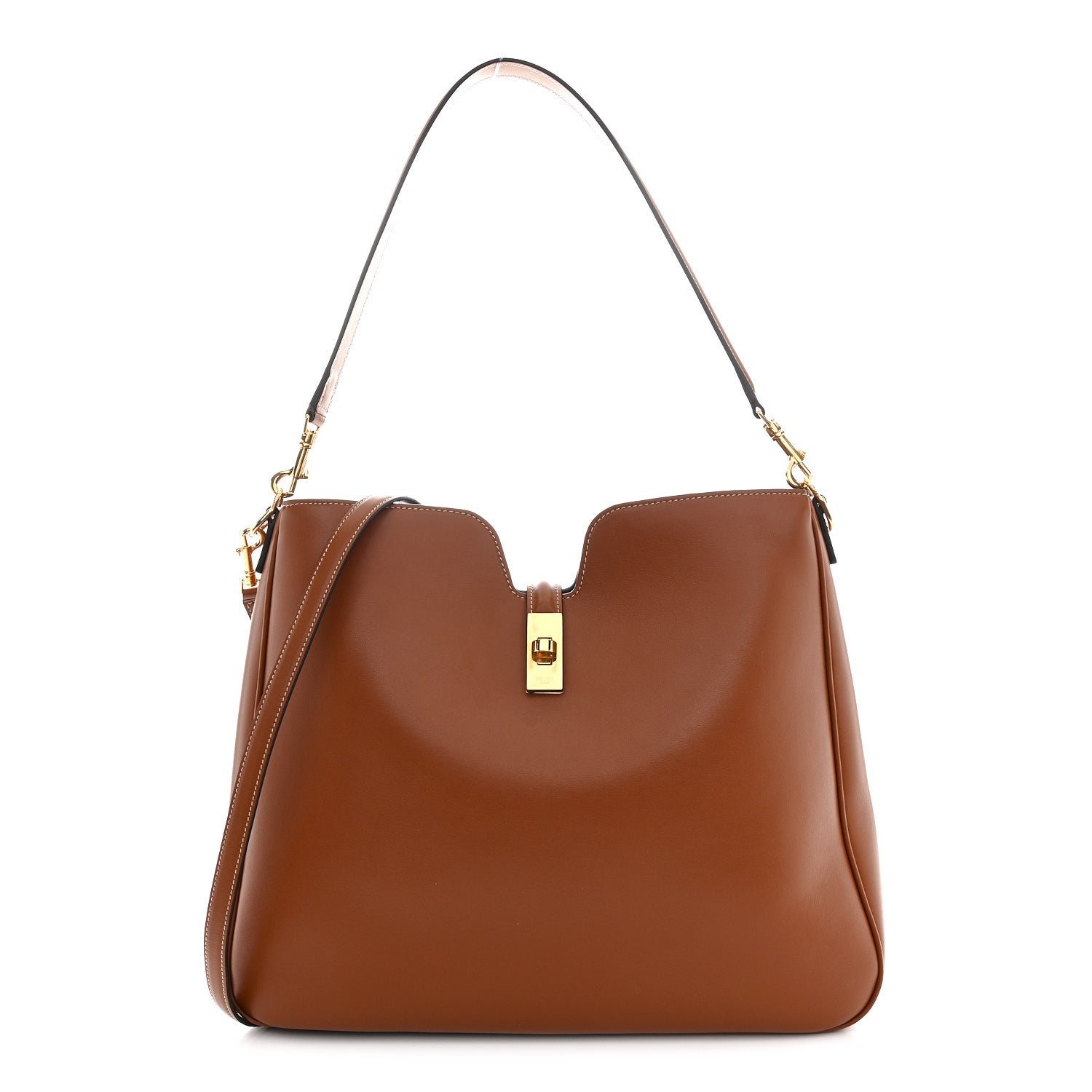 Celine Smooth Calfskin Medium Camille 16 Soft Bag Tan