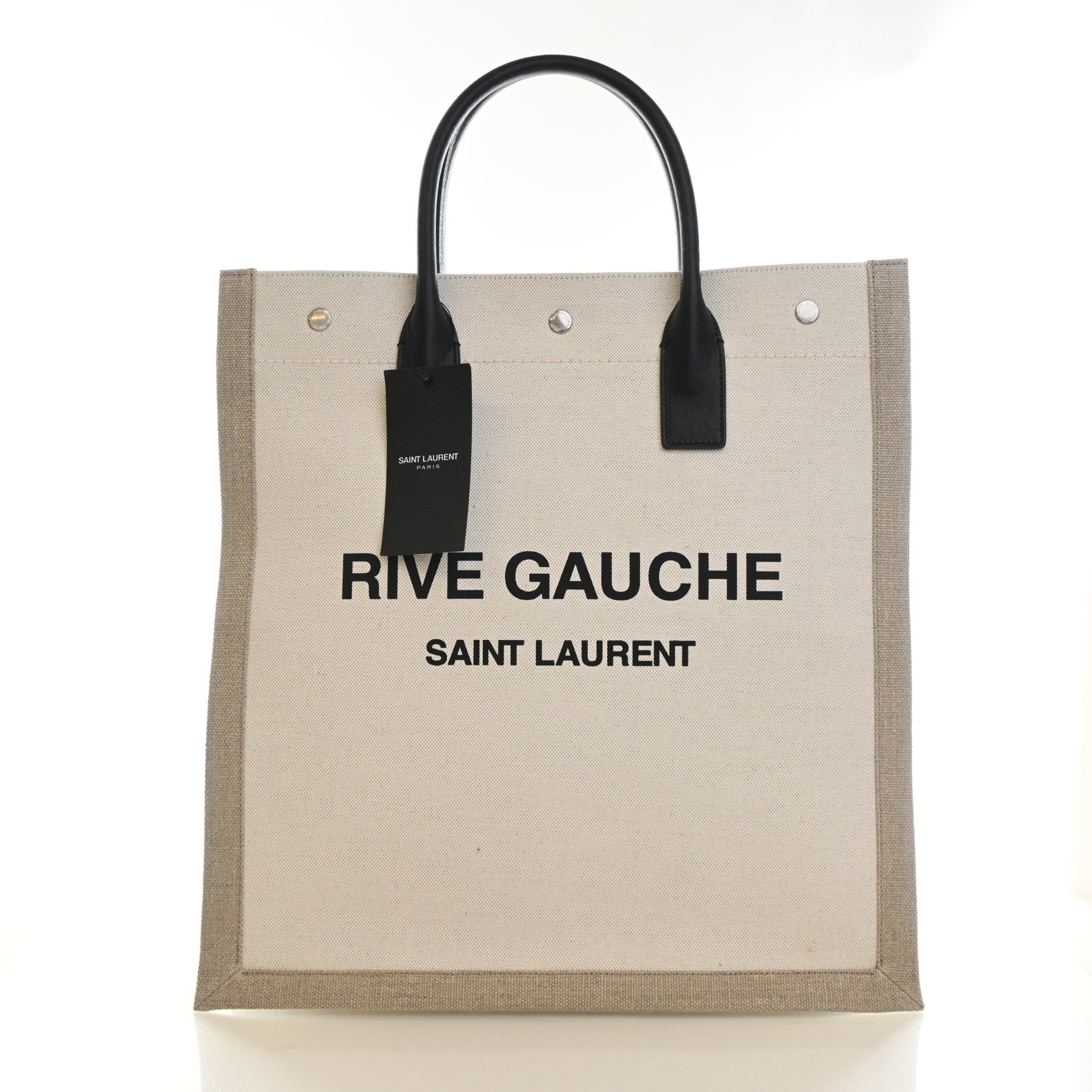 Saint Laurent Mixed Fibers Rive Gauche Tote