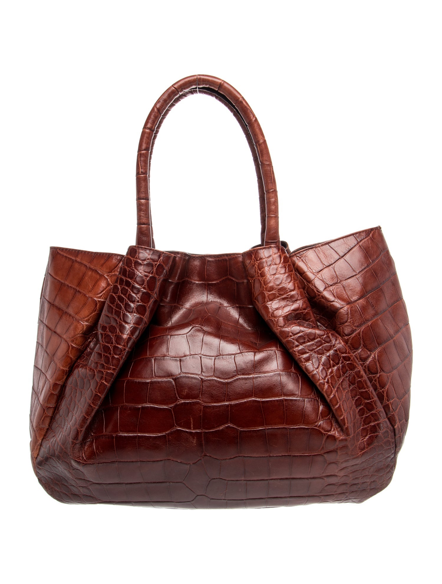 Furla Embossed Leather Shoulder Bag