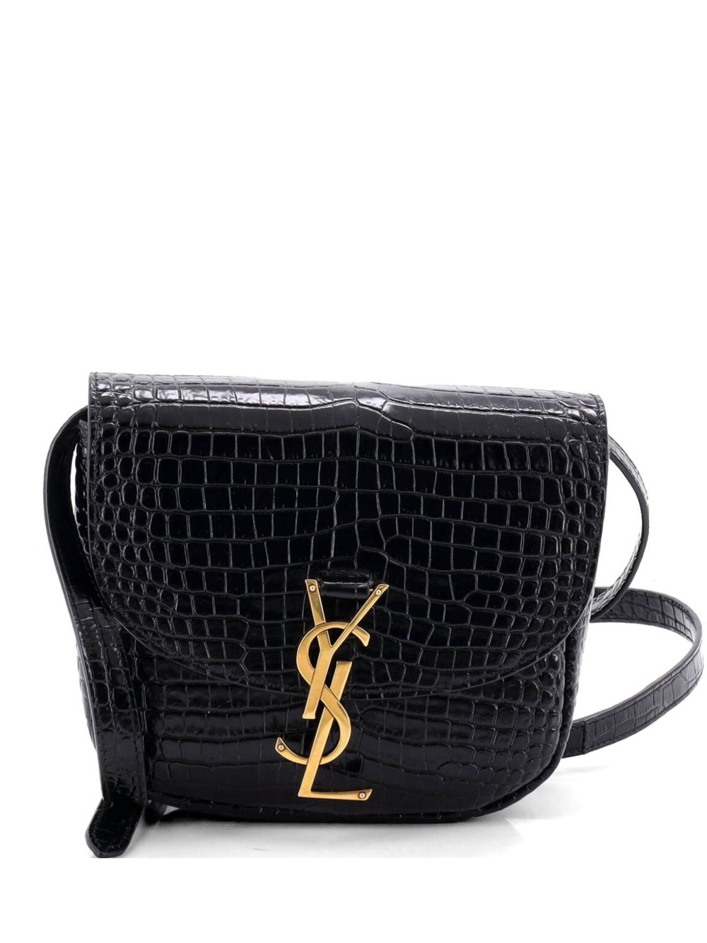 Kaia Shoulder Bag Crocodile Embossed Leather Small crossbody bag