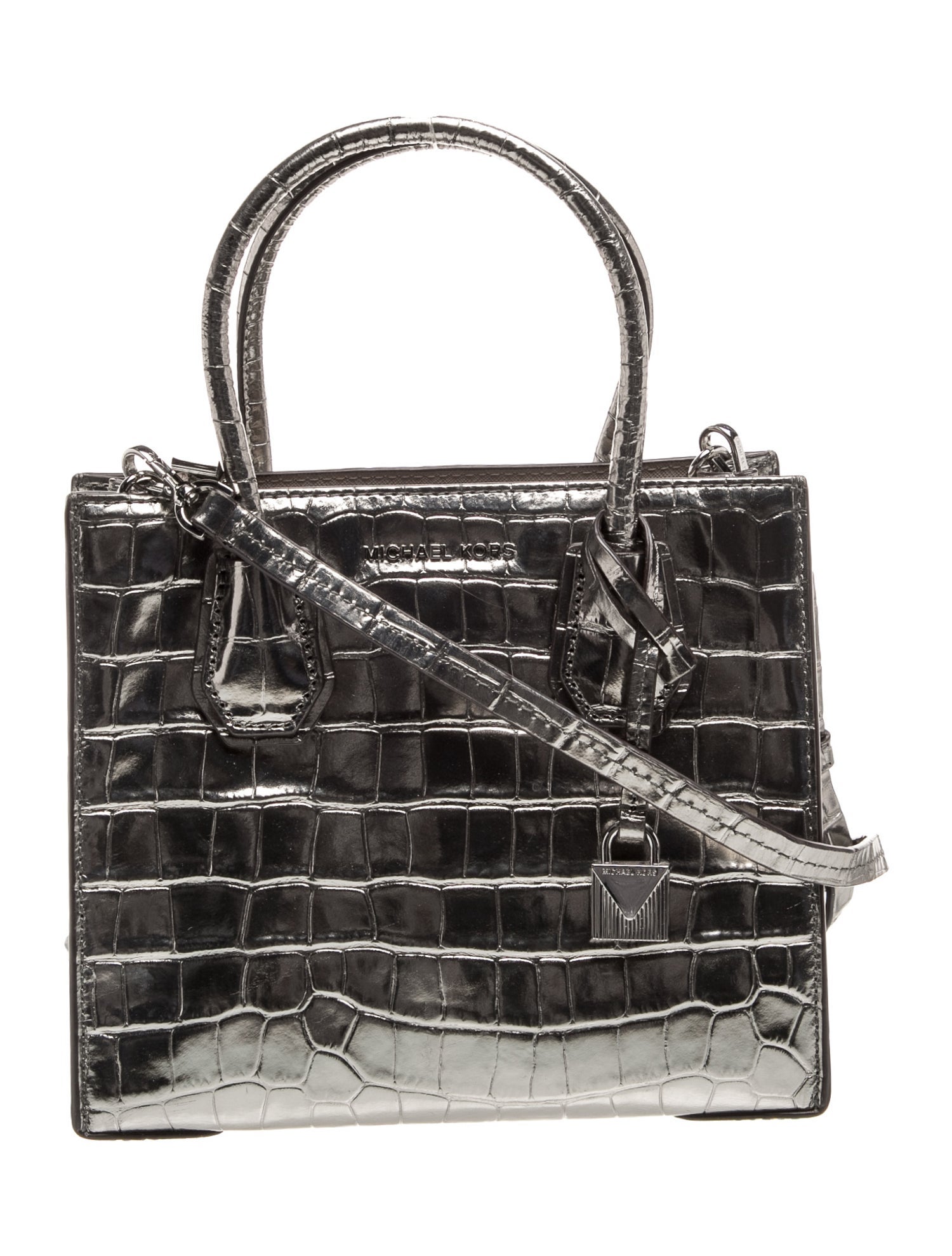 Embossed Leather Crossbody Bag