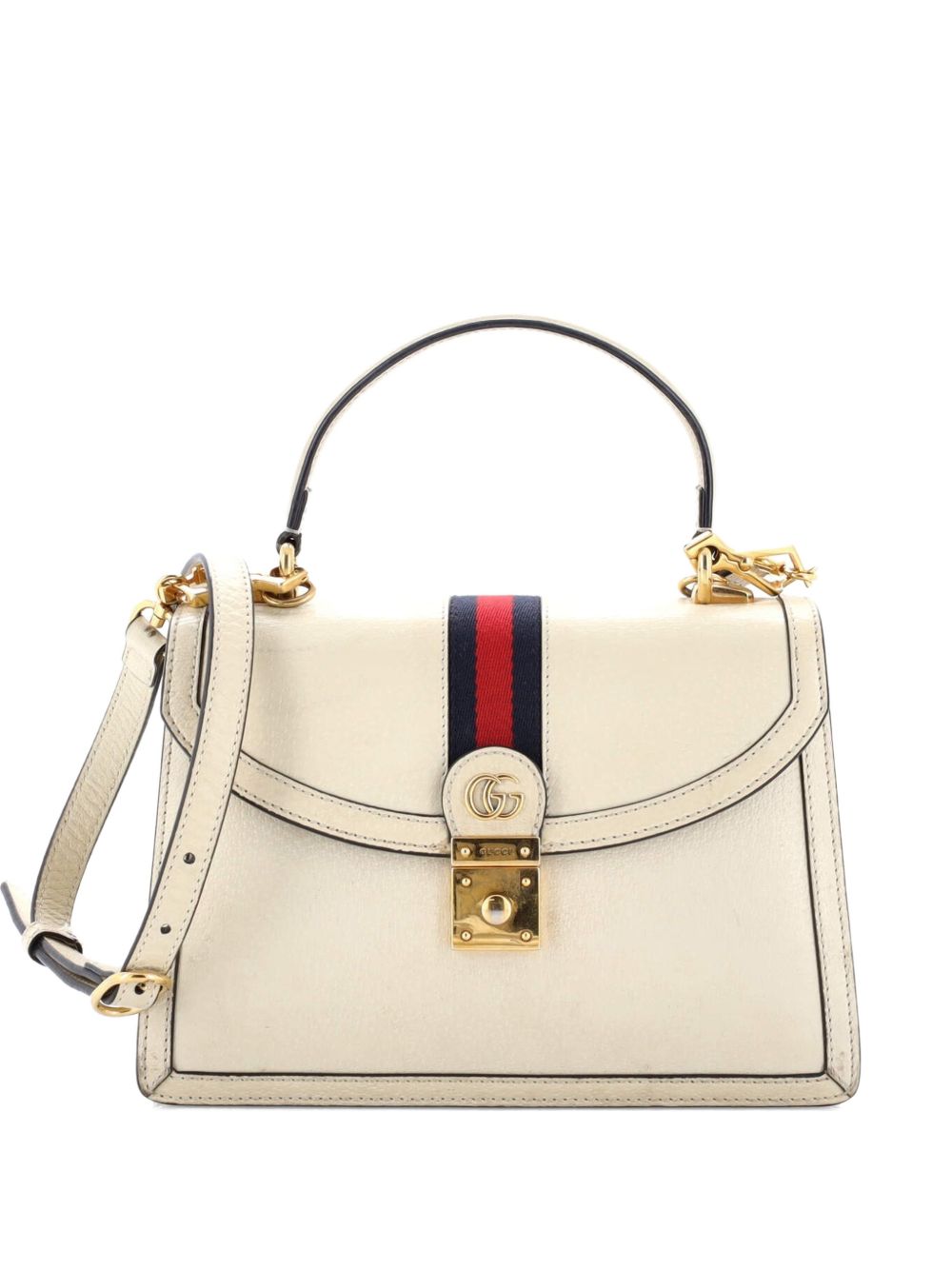 Ophidia Flap Top Handle Bag Leather Small satchel