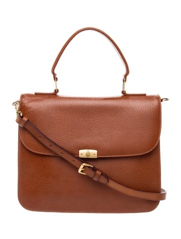 Leather Top Handle Bag