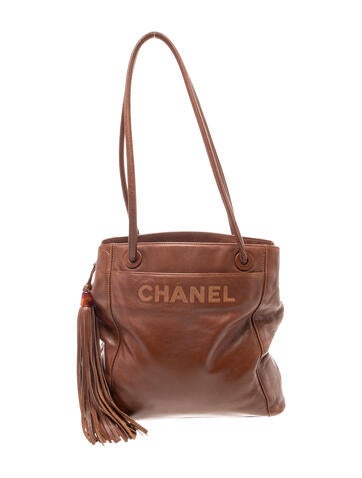 Lambskin Tassel Tote Bag