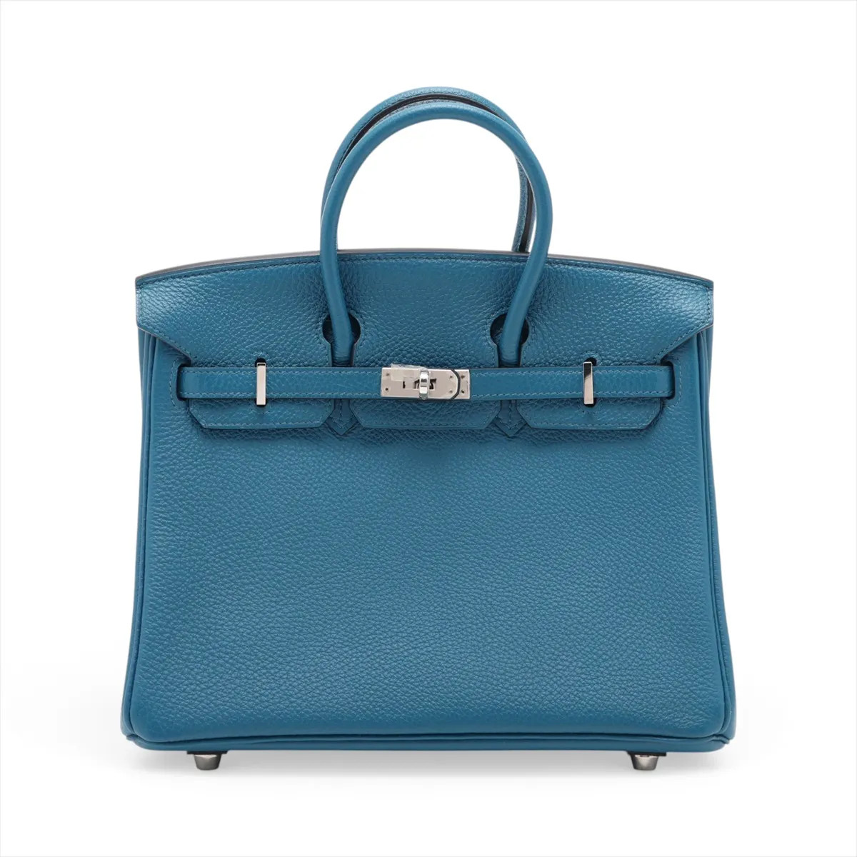 Hermès Birkin 25 Le Tournay Togo Blue izmir Silver Metal Fittings