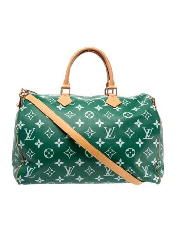 Leather LV Monogram Speedy P9 Bandoulière 50 2024