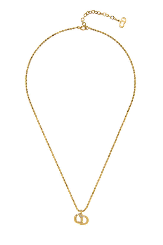 Dior Gold 'CD' Necklace Small
