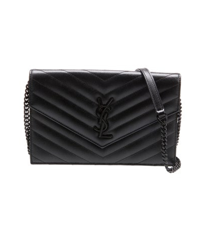 Saint Laurent Laurent Chevron Evening Bag