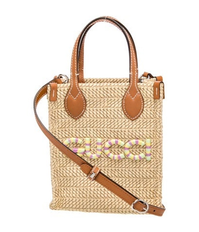 Gucci Straw Shoulder Bag