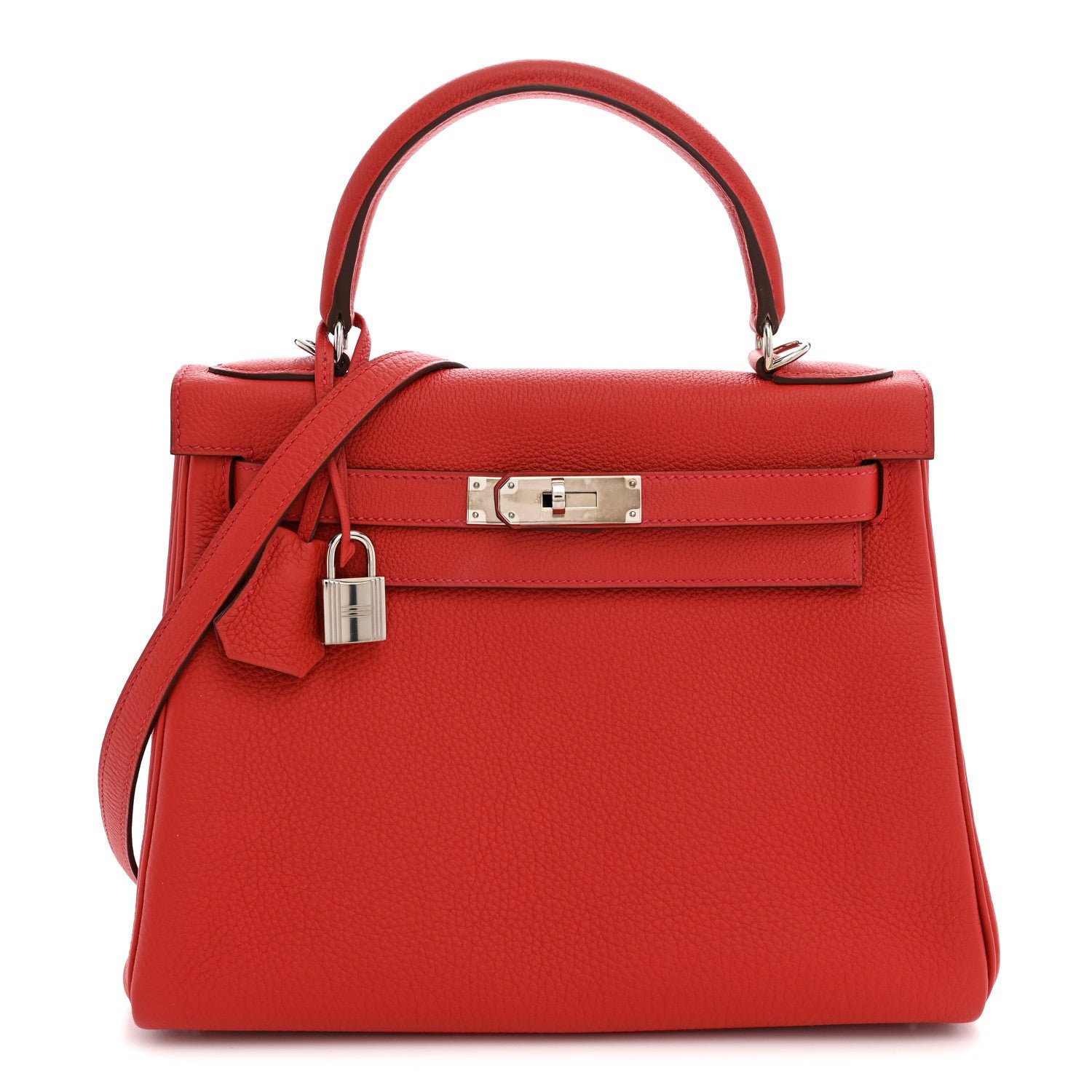 Hermes Togo Kelly Retourne 28 Rouge Casaque