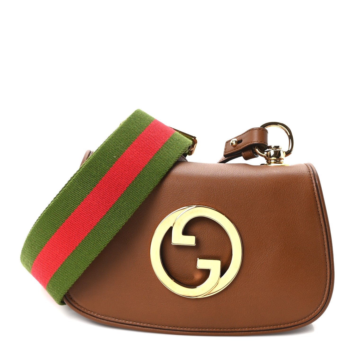 Gucci Roxy Calfskin Web Mini Blondie Shoulder Bag Cuir