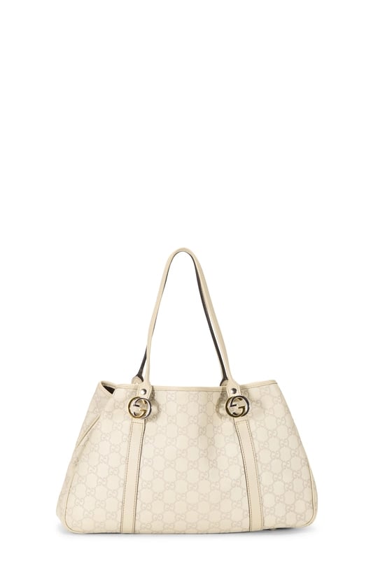 Cream Guccissima GG Twins Tote