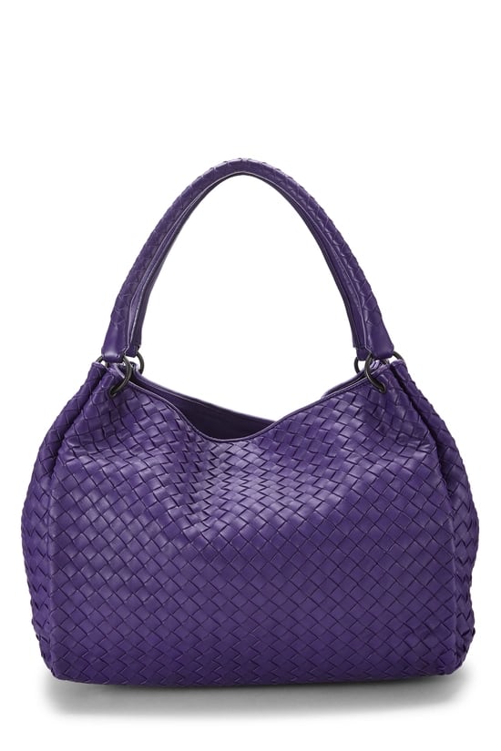 Purple Intrecciato Parachute Tote Medium