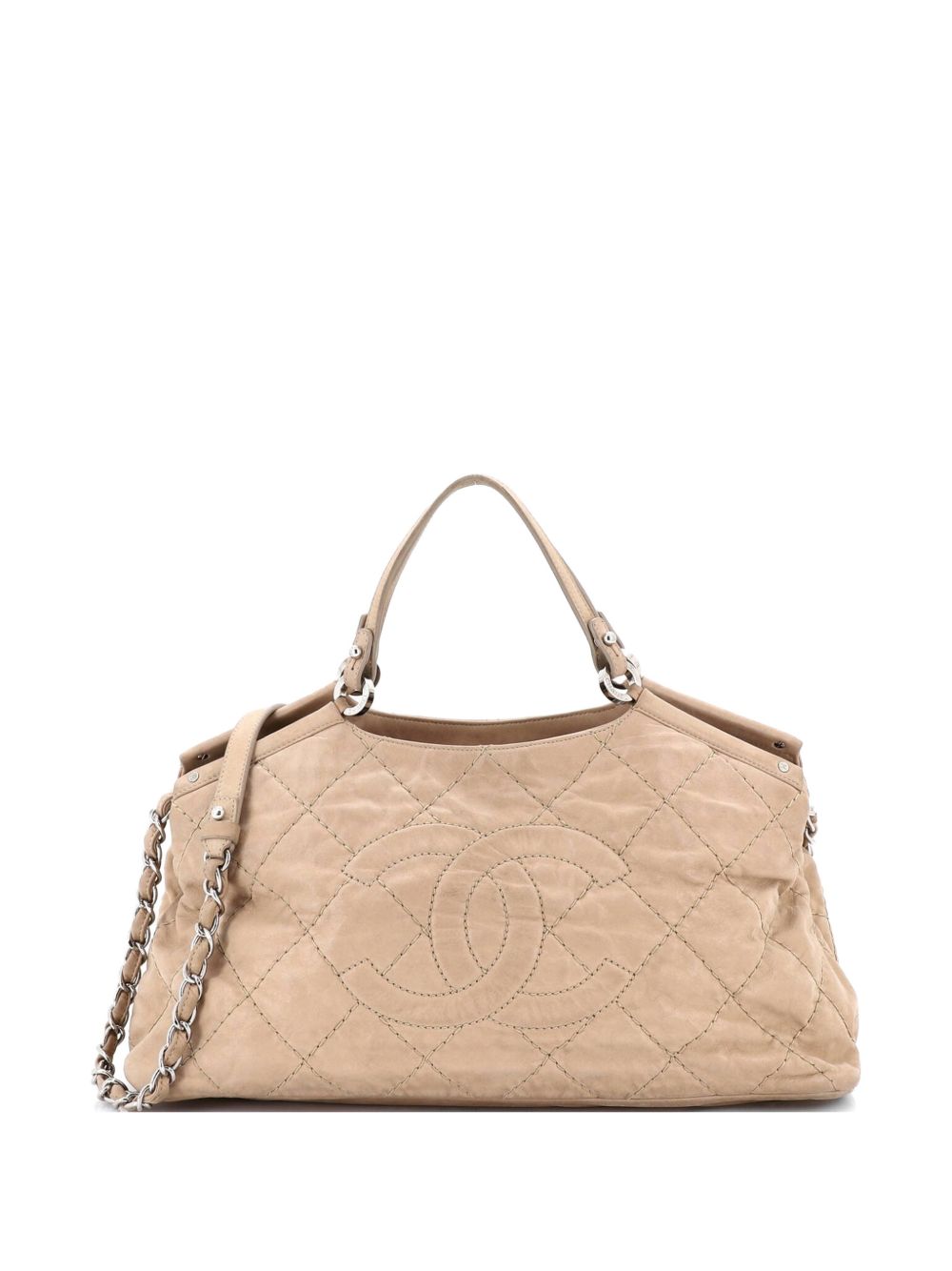 CC Sea Hit Tote Quilted Iridescent Calfskin Small shoulder bag