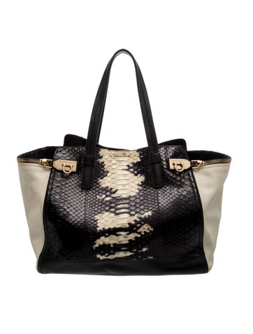 Ferragamo Python Tote