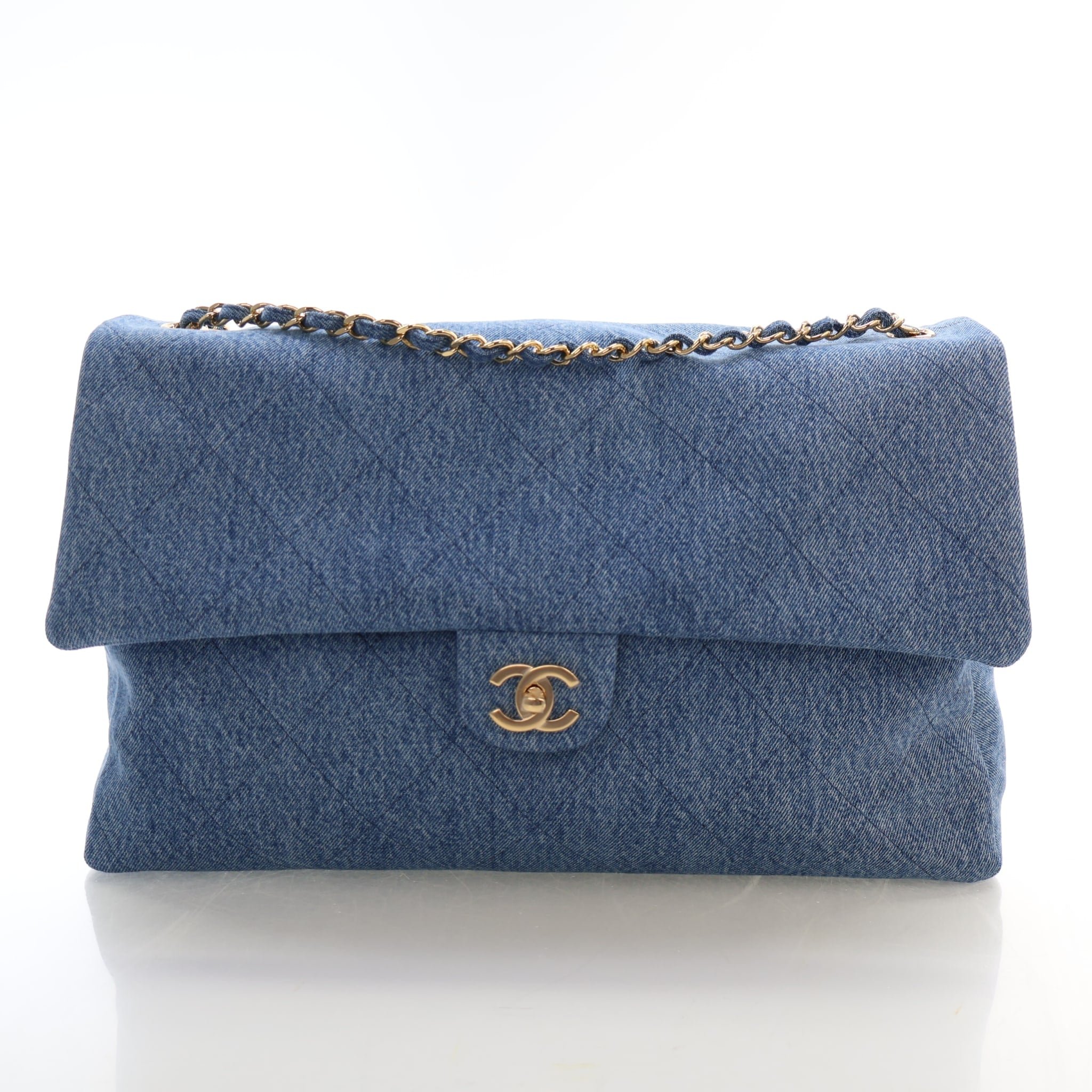 Chanel Maxi Denim Souplissimo Flap Bag
