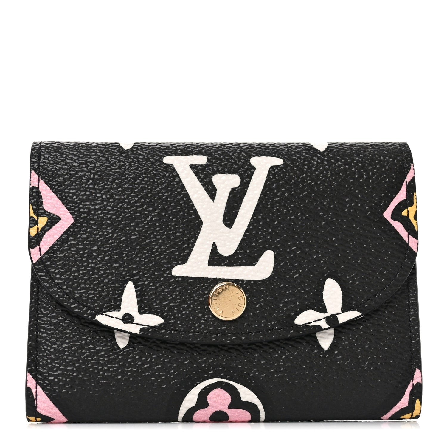 Louis Vuitton Monogram Giant Wild At Heart Rosalie Coin Purse Black