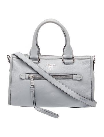 Vitello Phenix Leather Top Handle Bag