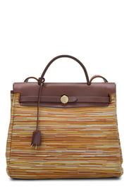 Hermes Sienne Vache & Multicolor Vibrato Herbag PM