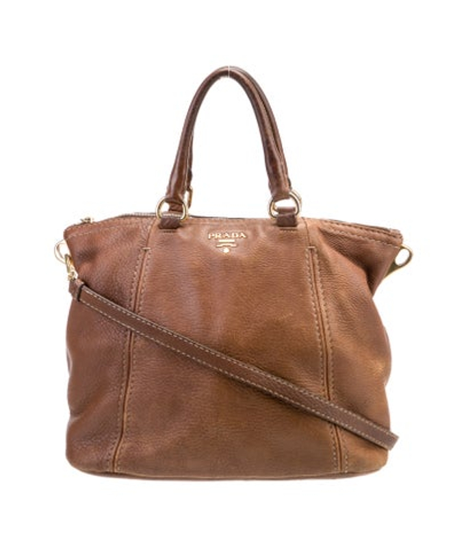 Prada Leather Top Handle Bag