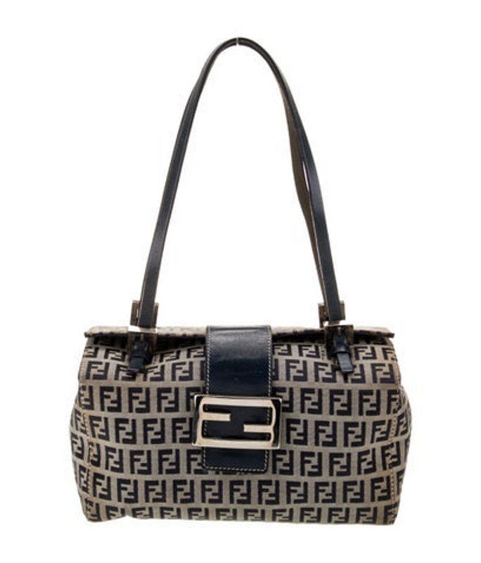 Fendi Zucchino Ff Top Handle Bag