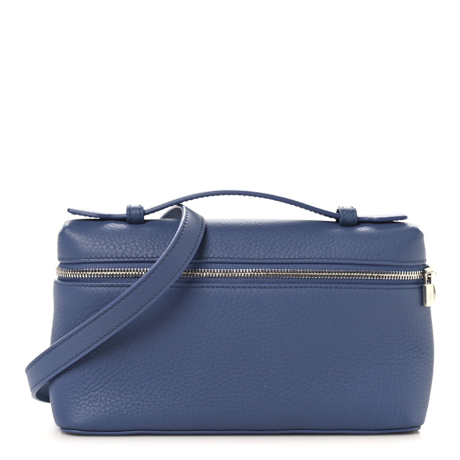 Loro Piana Grained Calfskin L19 Extra Pocket Pouch Cloud Sky