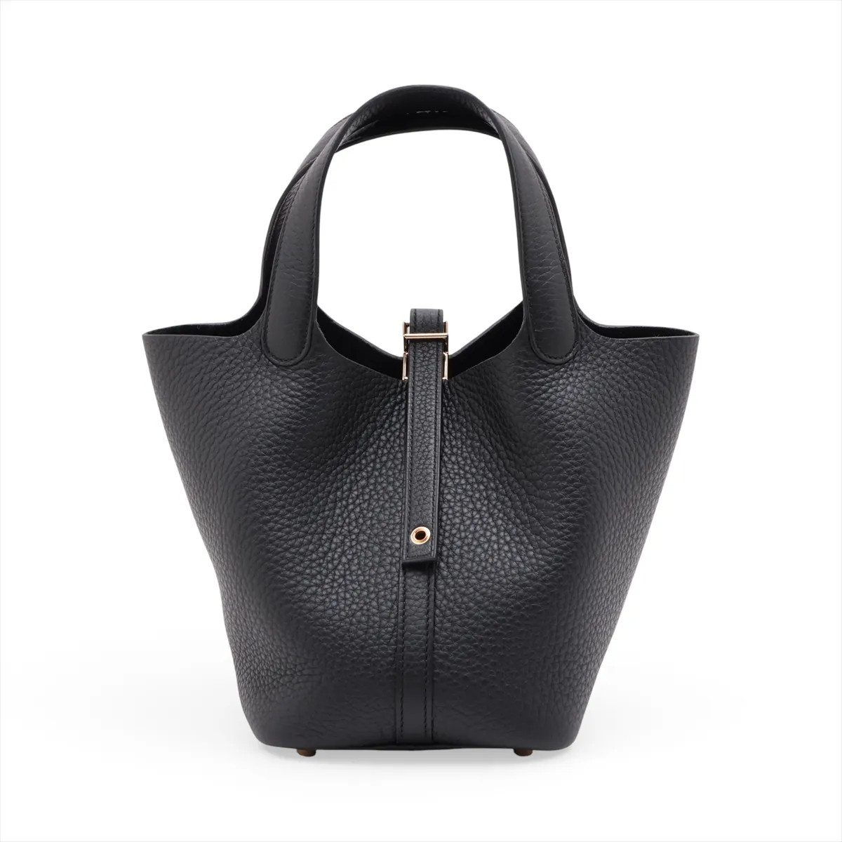 Hermès Picotin Lock 18 PM Taurillon Clemence Black Gold Metal Fittings
