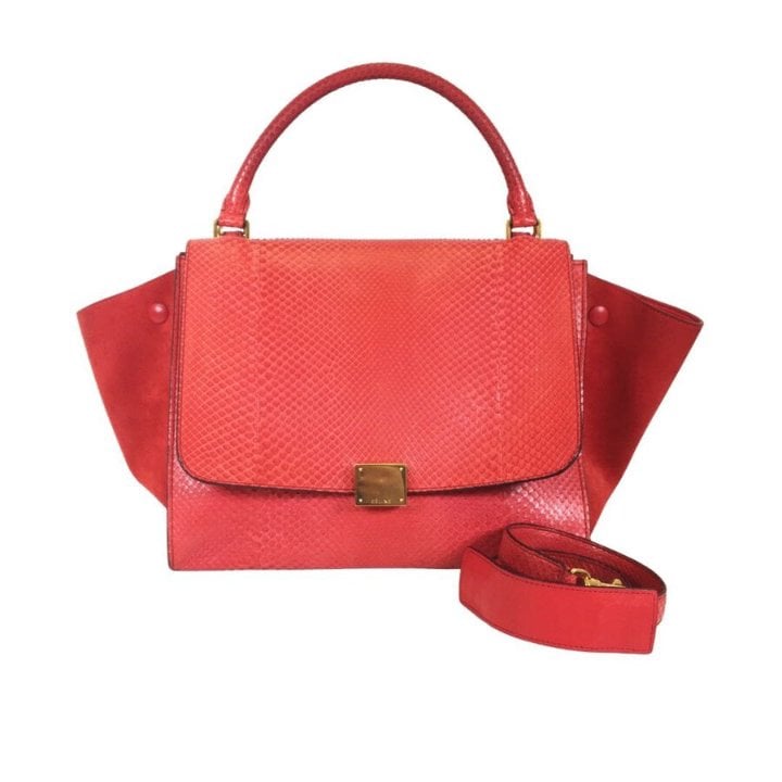 Celine Medium Python Trapeze