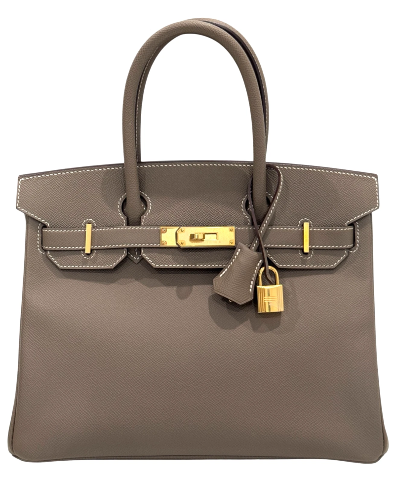 Etoupe Epsom Birkin 30 Gold Hardware, 2019